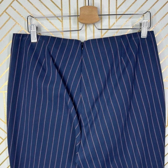 Rag and Bone Simone Snap Pant in Navy Blue‎ Stripe Size US 14 - Picture 7 of 12